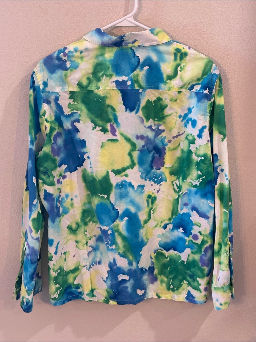 Jones New York Tie-Dye Button-Down Shirt, Women’s XL - Picture 3 of 13